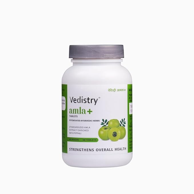 Generic Amla+ with Piperine Vitamin C Tablets - 60 Count