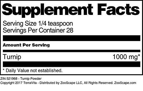 Terravita Turnip Powder - 3 Pack (1 oz each) - image 4