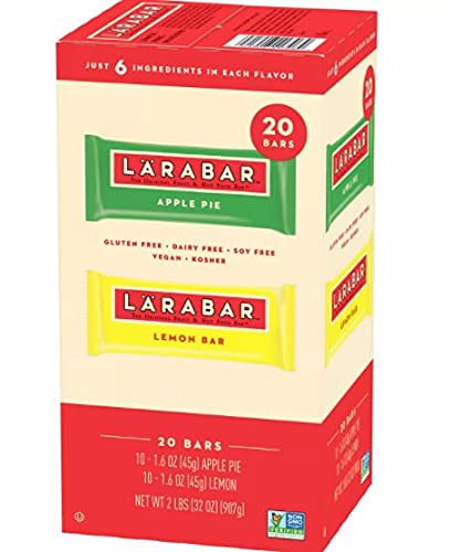 LÄRABAR Apple Pie & Lemon Variety Pack Energy Bars - 20 Count