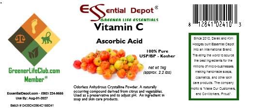 Essential Depot Ascorbic Acid Powder Vitamin C - 1 KG - image 6