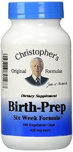 Christopher's Original Formulas Birth-Prep Capsules 100 ct - Herbal