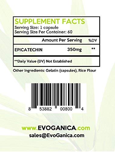EVOGANICA Epicatechin 350mg - 60 Capsules - image 3