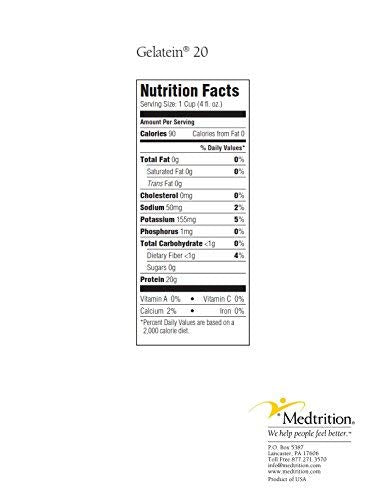 Medtrition Gelatein 20 Fruit Punch Protein Supplement - 12 Pack - image 3