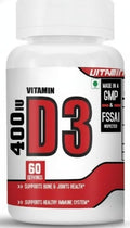 Generic Vitamin D3 400IU with K2 Supplement for Bone Health - 60 Capsules
