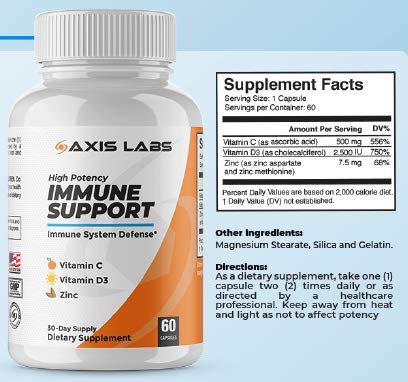 Axis Labs Immune Support Multivitamin - 60 Capsules - image 4