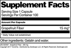 Terravita Grapefruit Fiber - 450 mg (100 Capsules, ZIN: 520467)