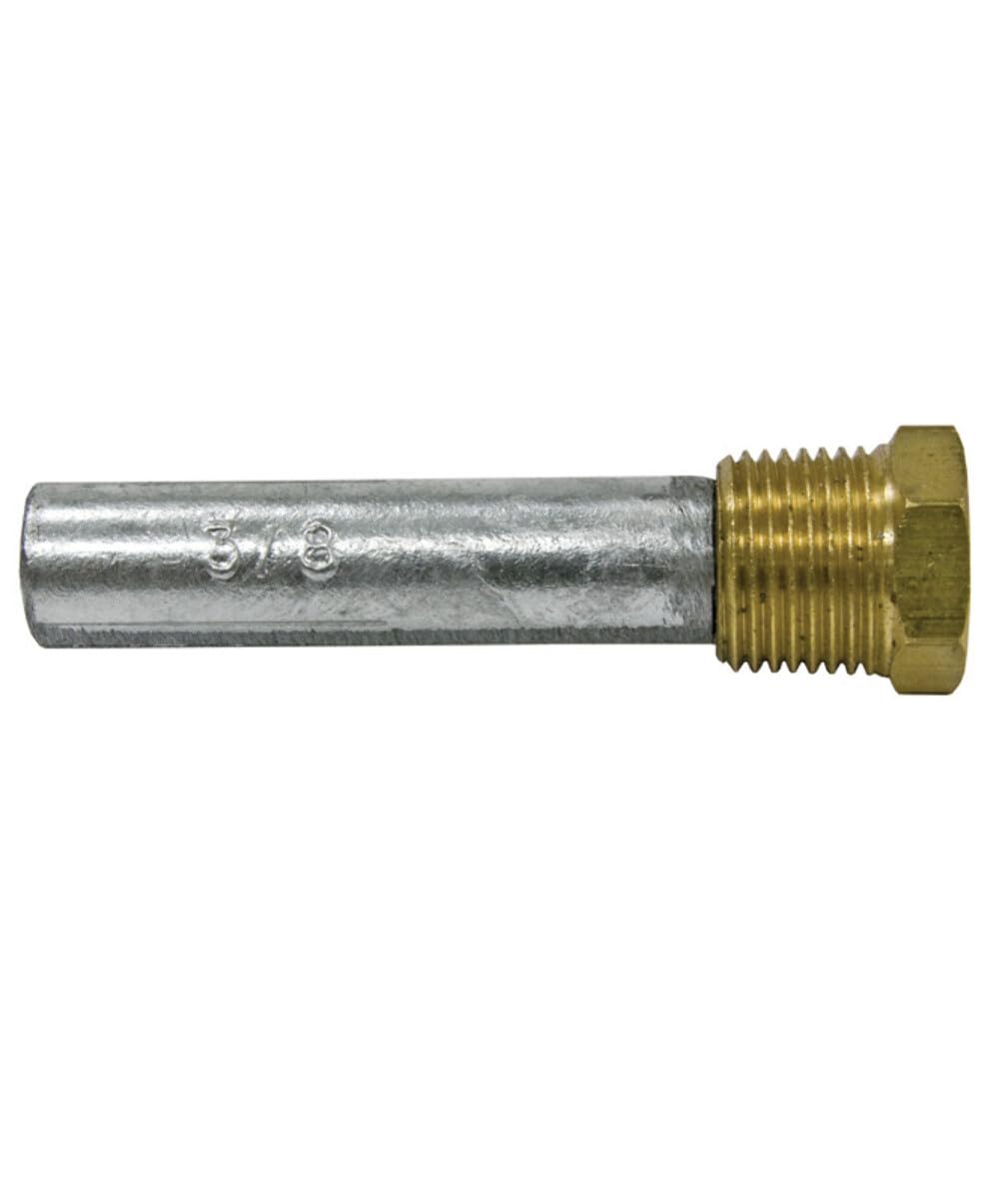 B & S Anodes 3/8 Inch Pencil Zinc Anode - 1 Count