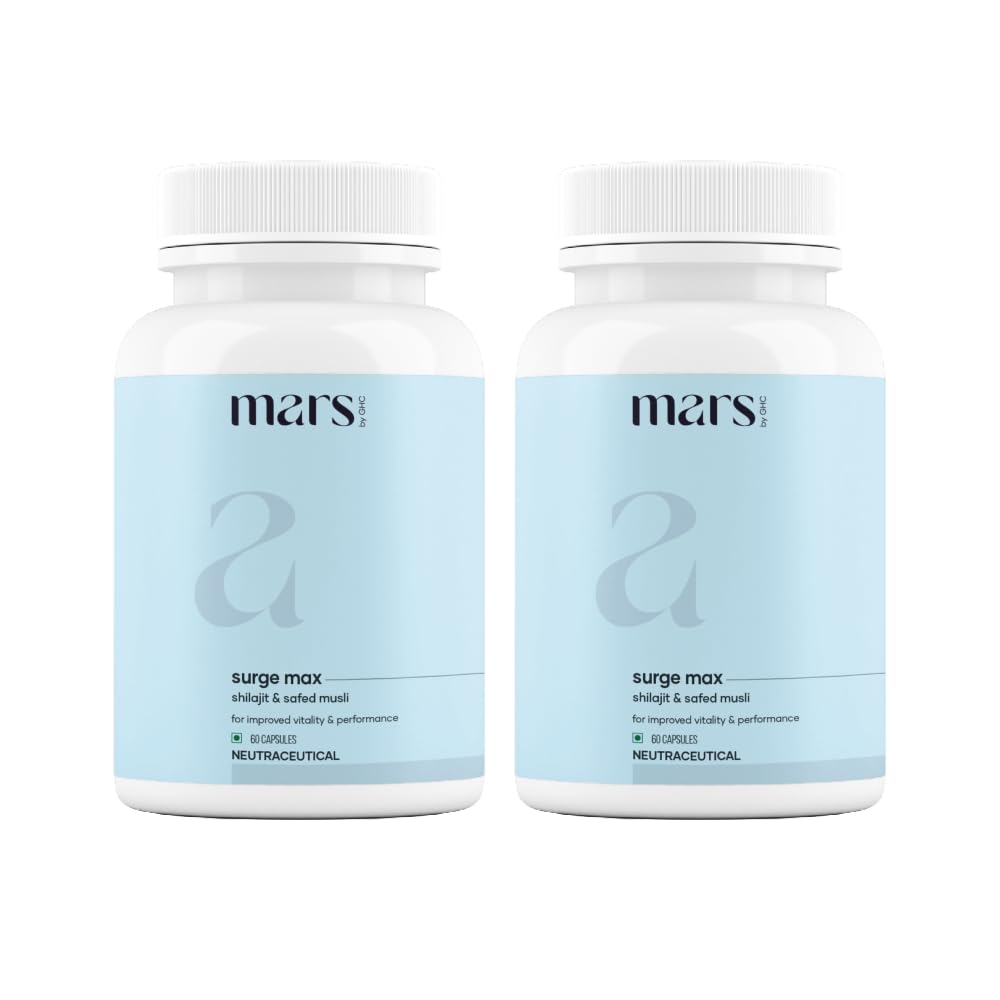 Mars by GHC Natural Surge Max Capsules with Shilajit - 120 Capsules