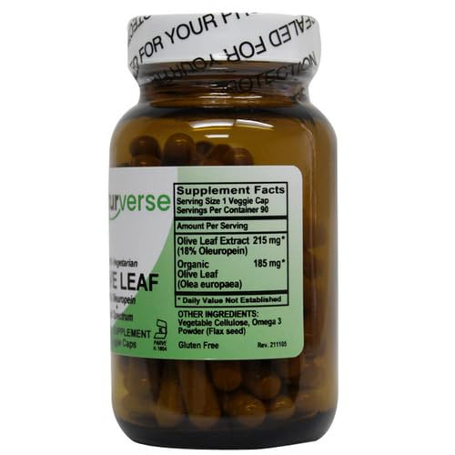 Naturverse Olive Leaf Powder Standardized - 90 Vegetarian Capsules - image 2