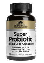 Windmill Super Probiotic Plus with Acidophilus 5 Billion CFU - 60 Capsules