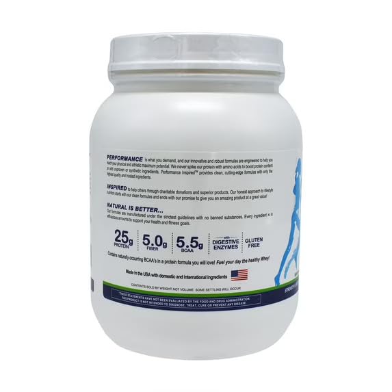 PERFORMANCE INSPIRED Whey Protein Powder Vanilla Bean 25G - 2lb - image 8