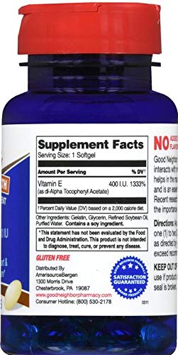 Good Neighbor Pharmacy Vitamin E 400 IU - 100 Softgels - image 2