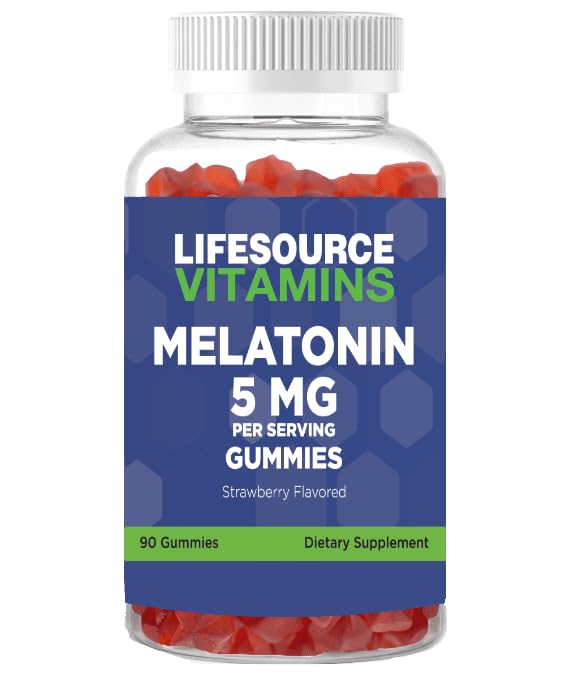LifeSource Vitamins Melatonin 5mg Gummies - 90 Gummies