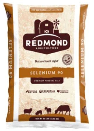 Redmond Selenium 90 Trace Mineral Salt Livestock Feed - 50 lbs