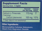 BioCalth Calcium L-threonate (90 Caplets/Bottle)
