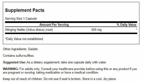 Swanson Stinging Nettle Root (Urtica Dioica) - Herbal Supplement