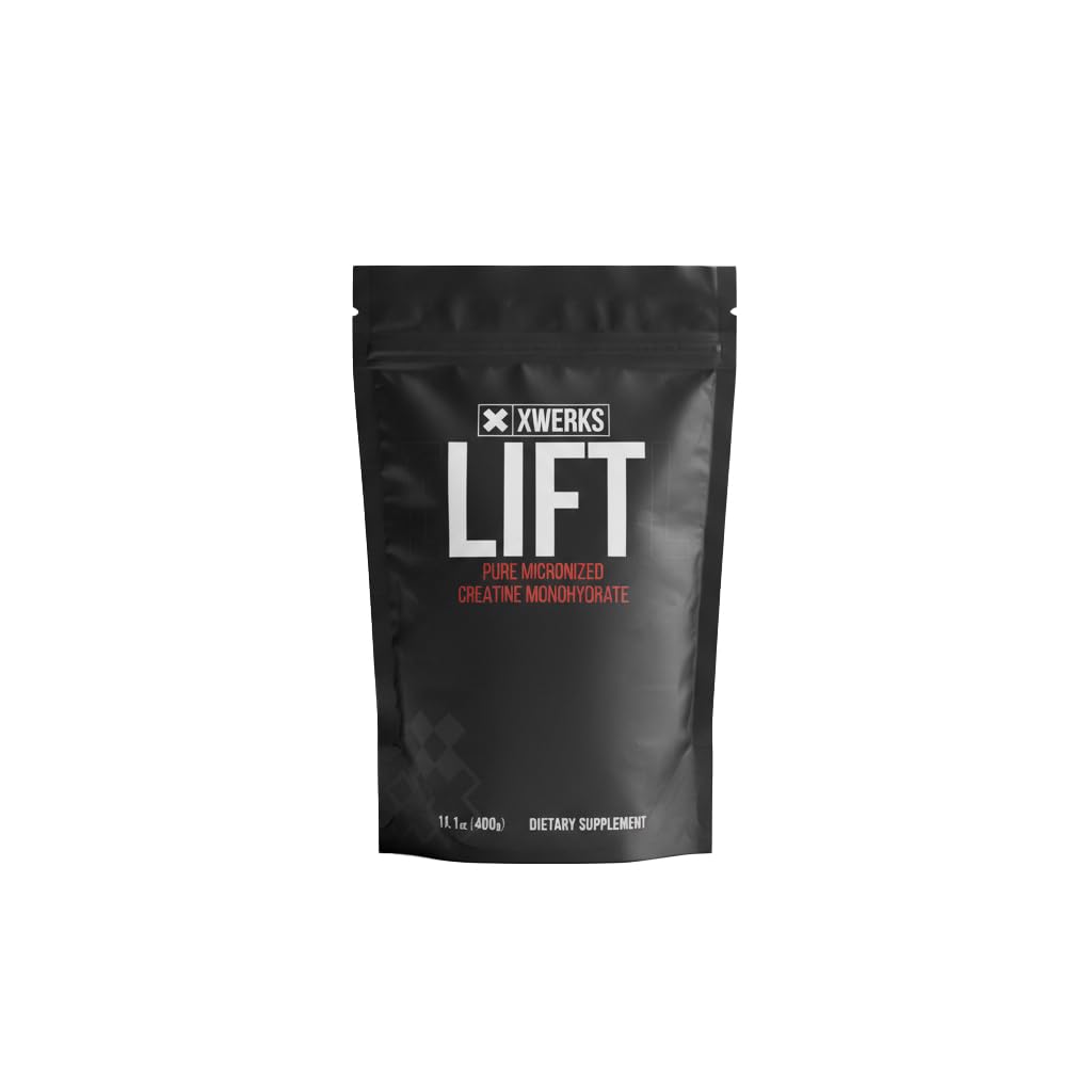 Xwerks Lift Creatine Monohydrate Powder, Micronized, Unflavored - 80 Servings