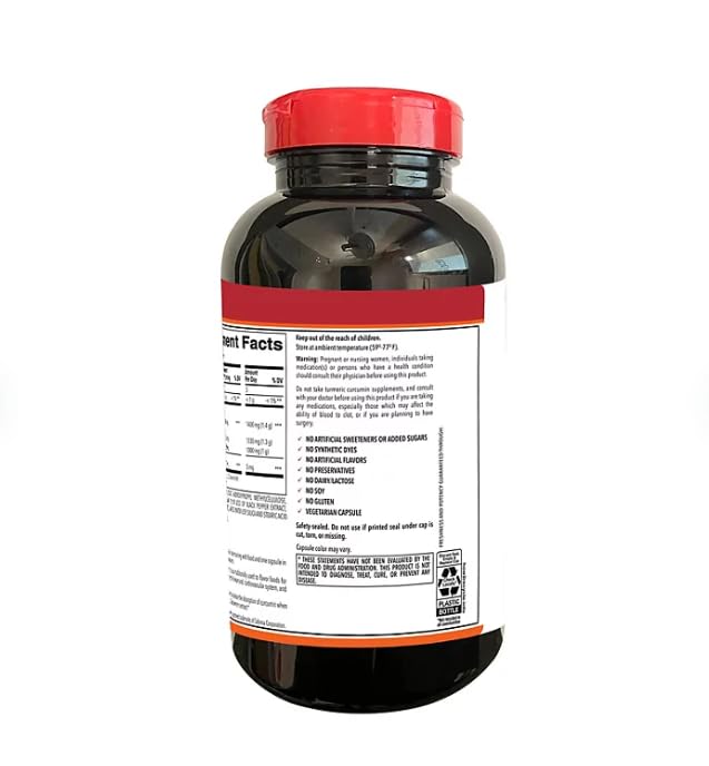 MUNCHIE MIX Strength Turmeric Extract Vegetarian Capsules - 180 Count - image 2