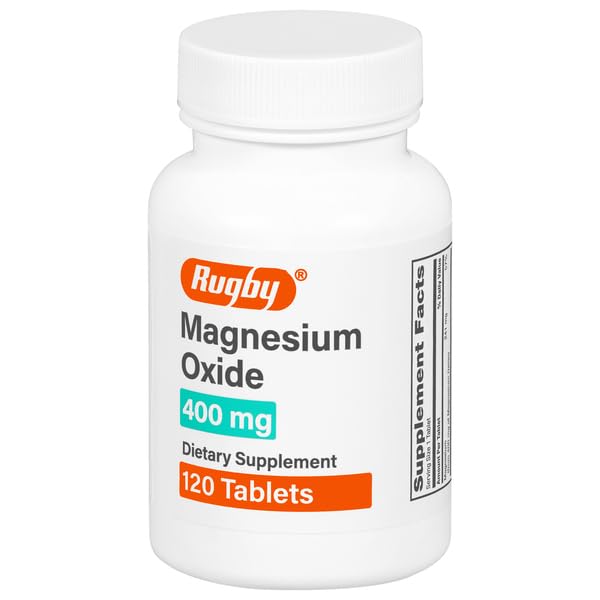 Rugby Magnesium Oxide 400 mg Tablets - 120 Count