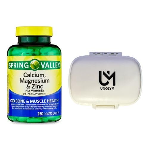 UNQLYM Spring Valley Calcium Magnesium Zinc Vitamin D3 - 250 Caplets