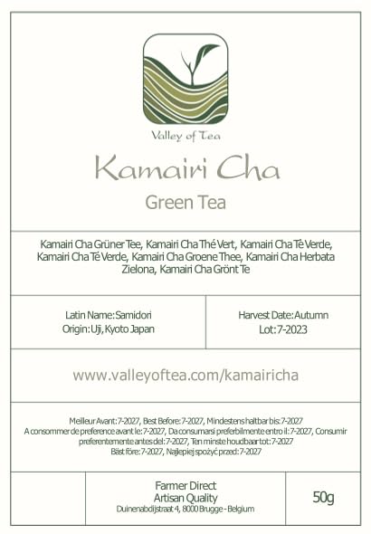Valley of Tea Kamairi Cha Green Tea Pan Fired Loose Leaf - 50g - image 2