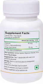 Selenium 40mcg L-Selenomethionine with Grape Seed Extract - image 2