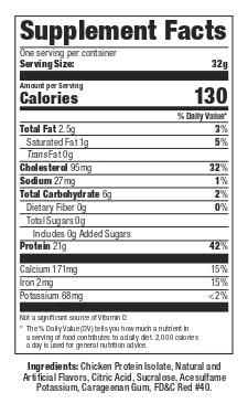 Ultimate Nutrition Chicken Protein Isolate Powder