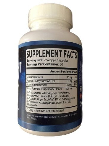 Inspire Naturals Say Goodnight Sleep Support with Melatonin 5mg - 60 Capsules - image 4