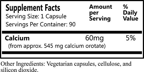 Daily Manufacturing Calcium Orotate - 90 Vegetarian Capsules - image 2