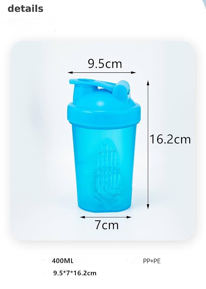 Cekaso Protein Shaker Bottle with Whisk Ball - 16 oz - image 2