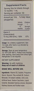 ICOOFLY Pediatric D-Vite Liquid Vitamin D 400 IU/ml - 50 ml - image 4