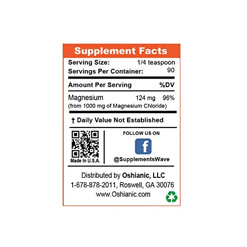 Oshianic Magnesium Chloride Supplement from Dead Sea - 3 oz - image 2