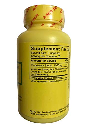 Sun Ten Bai Tou Weng Tang Capsules Anemone Combination - 100 Count - image 3