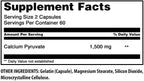 Amazing Nutrition Calcium Pyruvate 1500 mg - 240 Capsules - image 2