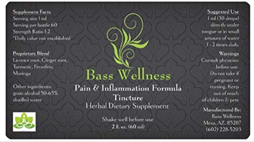 Bass Wellness Pain & Inflammation Formula Glycerite - 2 fl. oz. - image 2