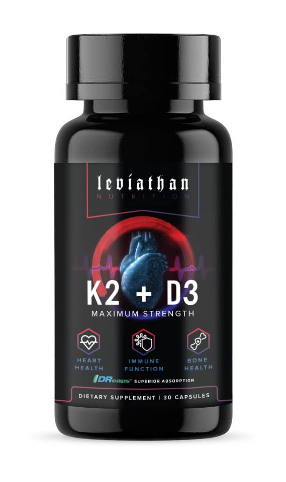 Leviathan Nutrition Vitamin D3 K2 5000 IU - 30 Capsules