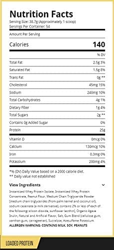 RYSE Up Supplements Loaded Protein Vanilla Peanut Butter Whey - 54 Servings - image 2