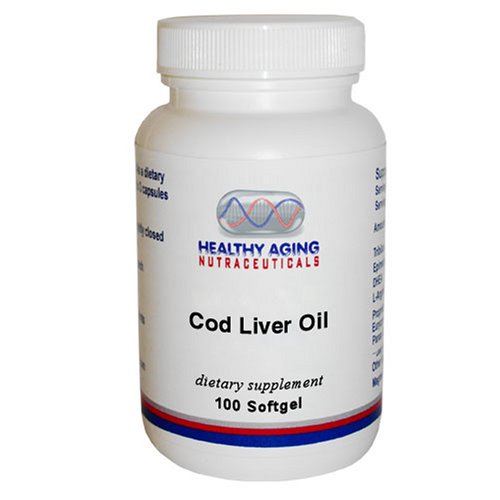 MingTian Cod Liver Oil with Vitamins A & D - 100 Softgels