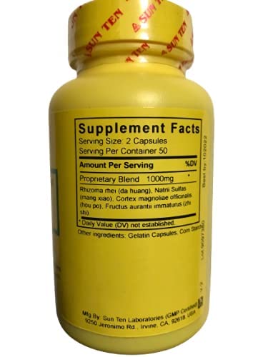 Sun Ten Major Rhubarb Combination Da Cheng Qi Tang Capsules - image 3