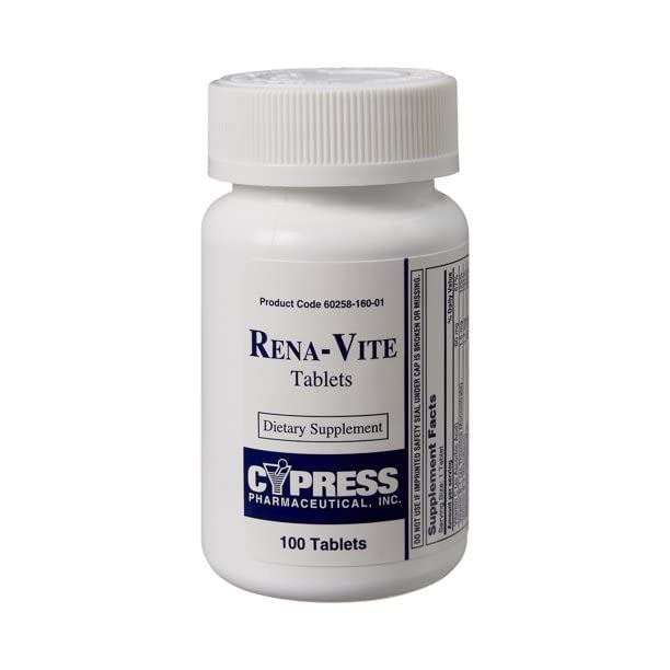 Cypress Pharmaceutical Rena-Vite B-Complex Multivitamin - 1000 Tablets