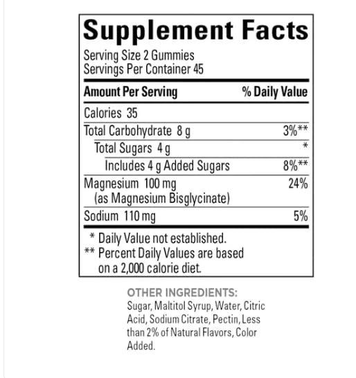 Nature Made Magnesium Glycinate Gummies 100 mg - 90 Gummies - image 5