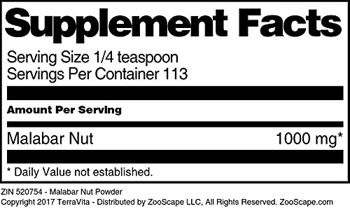 Terravita Malabar Nut Powder - 12 oz (3 Pack) - image 3