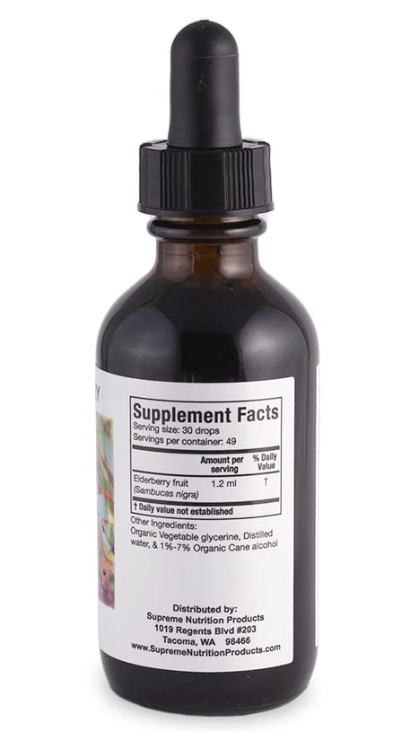 Supreme Nutrition Elderberry Tincture - 2 fl. oz - image 3