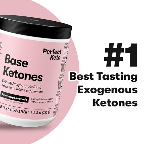 Perfect Keto Exogenous Ketones Powder Strawberry Lemonade - 8.3 oz - image 7