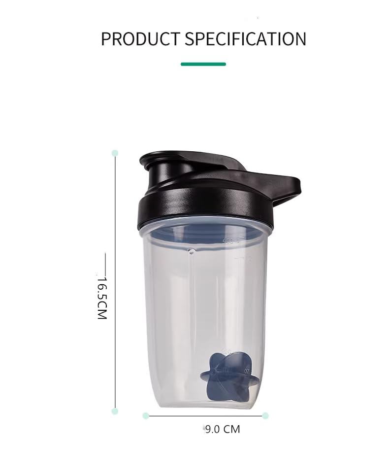 ChezMax Shaker Bottle for Protein Powder (BPA free)