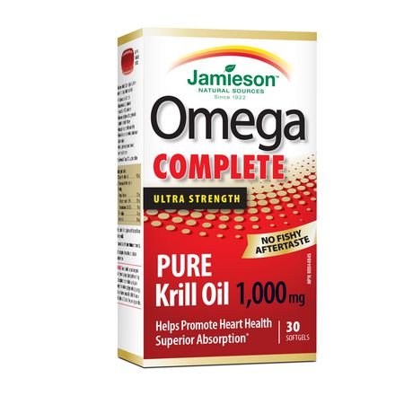 Jamieson Omega Complete Pure Krill 1,000 mg - 30 Softgels