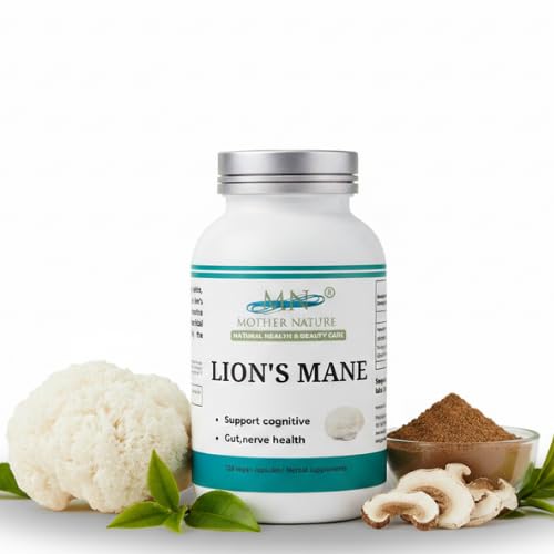 Mn Mother Nature Inc Mother Nature Lion's Mane Mushroom 1000mg - 120 Capsules
