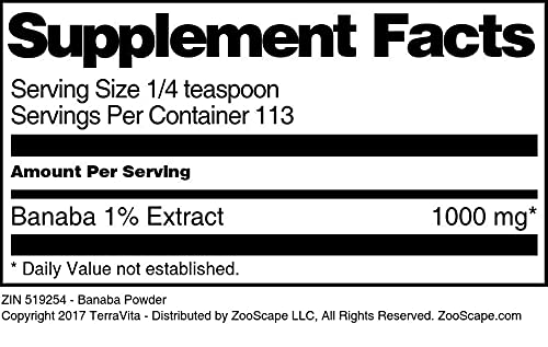 Terravita Banaba Powder - 4 oz - image 3