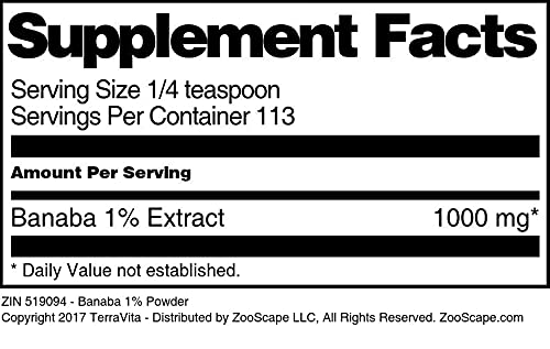 Terravita Banaba 1% Powder - 12 Ounces (Pack of 3) - image 3