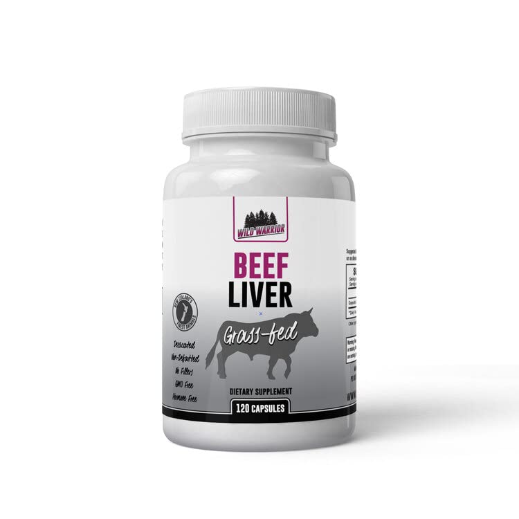 Generic Wild Warrior Nutrition Grass Fed Beef Liver - 120 Capsules